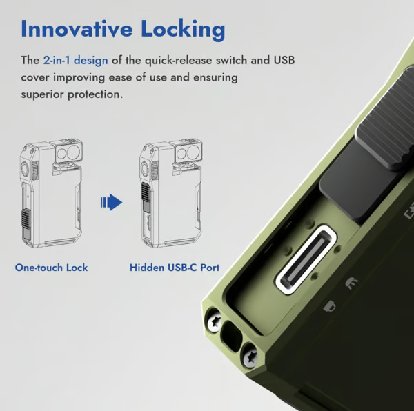 UltraBright Pocket Torch – 400 Lumen Handheld Light with USB-C and Magnet Clip