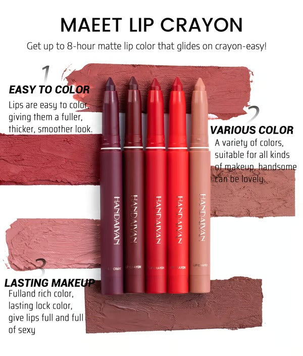 LuxeLips – Rotating Lip Contour Pencil with Matte Finish
