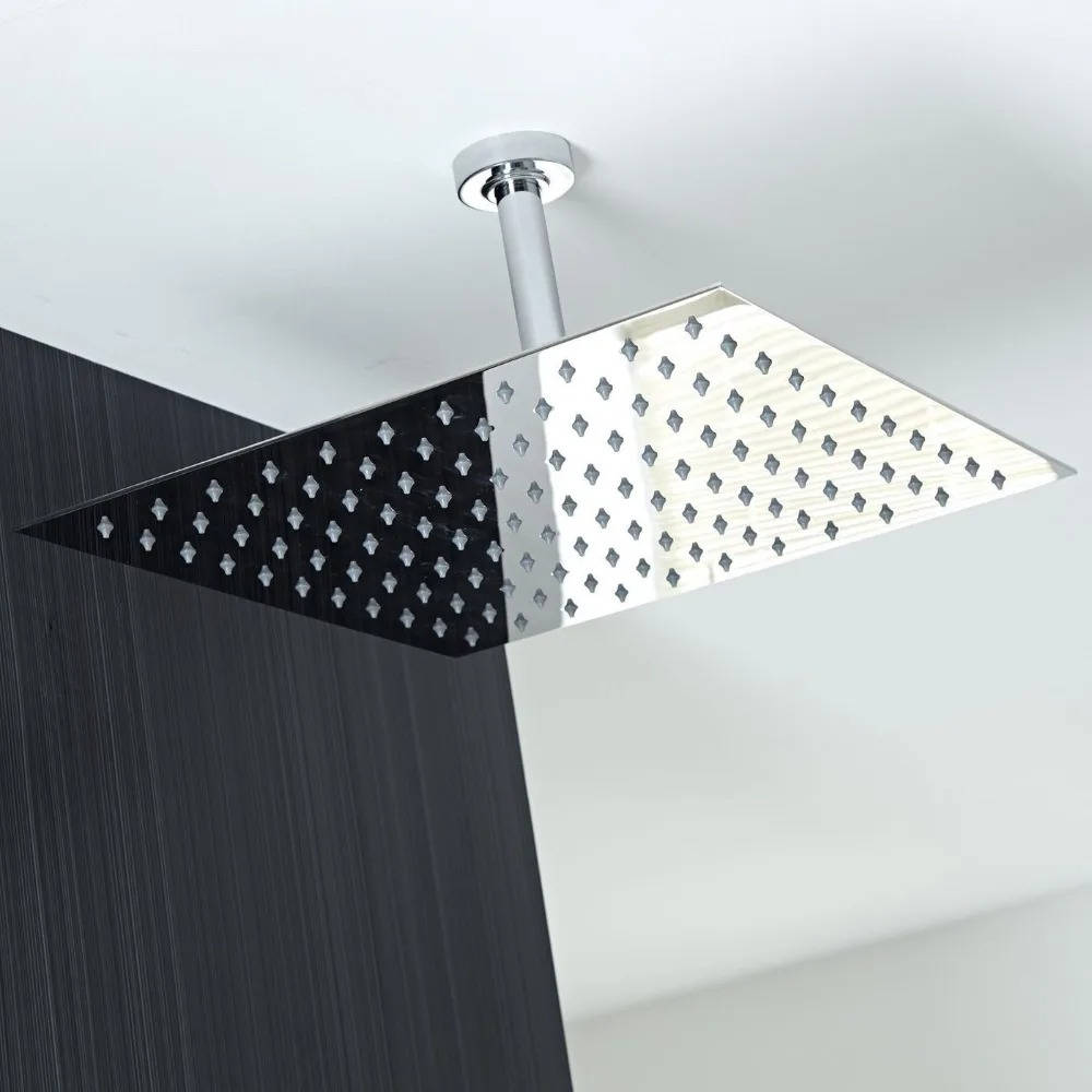 16-Inch Ceiling Shower Head with Filtered Rainfall Design, Ultra Thin
