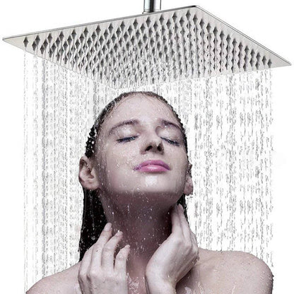16-Inch Ceiling Shower Head with Filtered Rainfall Design, Ultra Thin