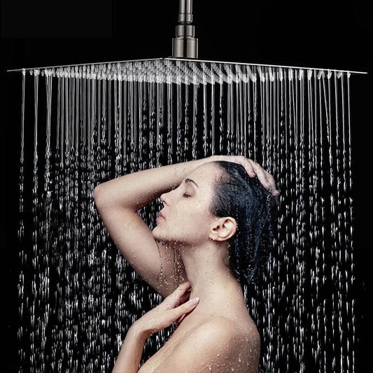 16-Inch Ceiling Shower Head with Filtered Rainfall Design, Ultra Thin