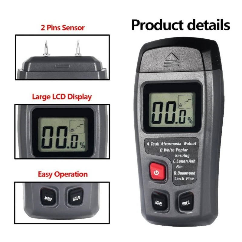 Precision Wood Moisture Meter for Accurate Readings