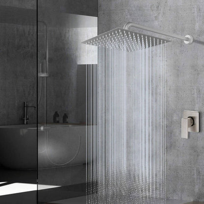 16-Inch Ceiling Shower Head with Filtered Rainfall Design, Ultra Thin