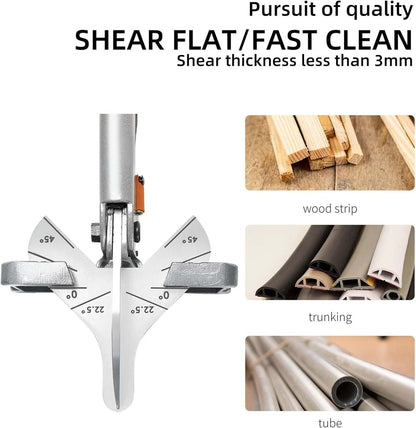 Precision Miter Cutter for Clean Angled Cuts | Adjustable Blade for Molding, PVC, and Rubber
