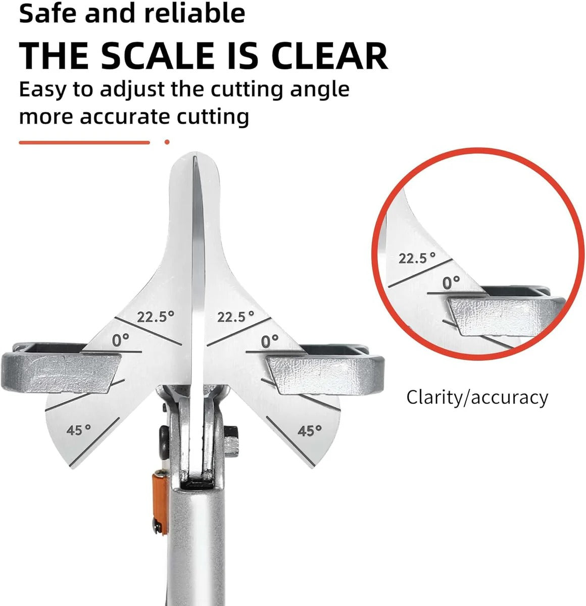 Precision Miter Cutter for Clean Angled Cuts | Adjustable Blade for Molding, PVC, and Rubber