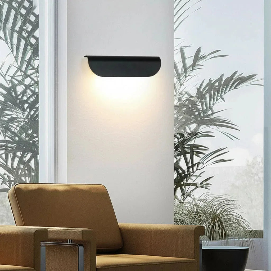 Modern Minimalist Rectangular Wall Sconce in Aluminum with LED (12W)