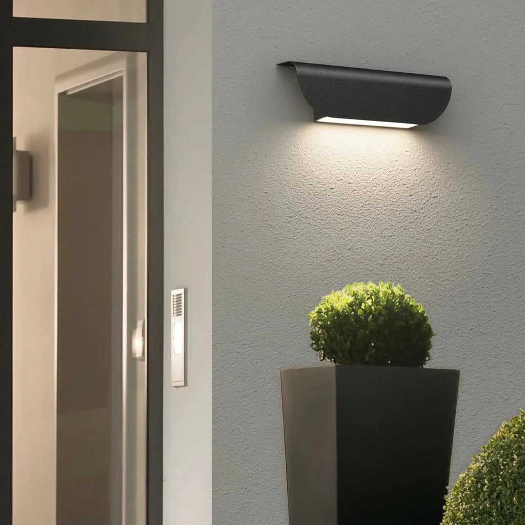 Modern Minimalist Rectangular Wall Sconce in Aluminum with LED (12W)