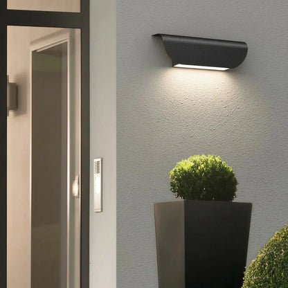 Modern Minimalist Rectangular Wall Sconce in Aluminum with LED (12W)