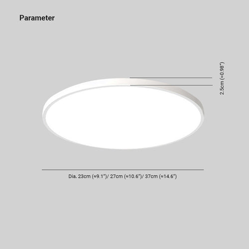 Slim Indoor LED Ceiling Light – Round Bathroom Lighting Fixture