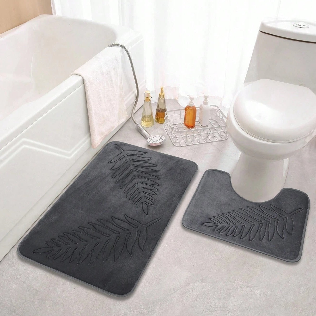 Ultimate Comfort Bath Mat Duo - 2-Piece Set