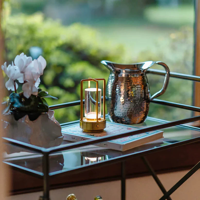 LuxeGlow Portable Crystal Lamp