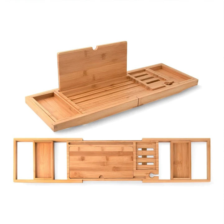 Elegant Bamboo Bath Tray for Ultimate Relaxation
