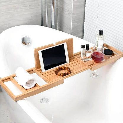 Elegant Bamboo Bath Tray for Ultimate Relaxation