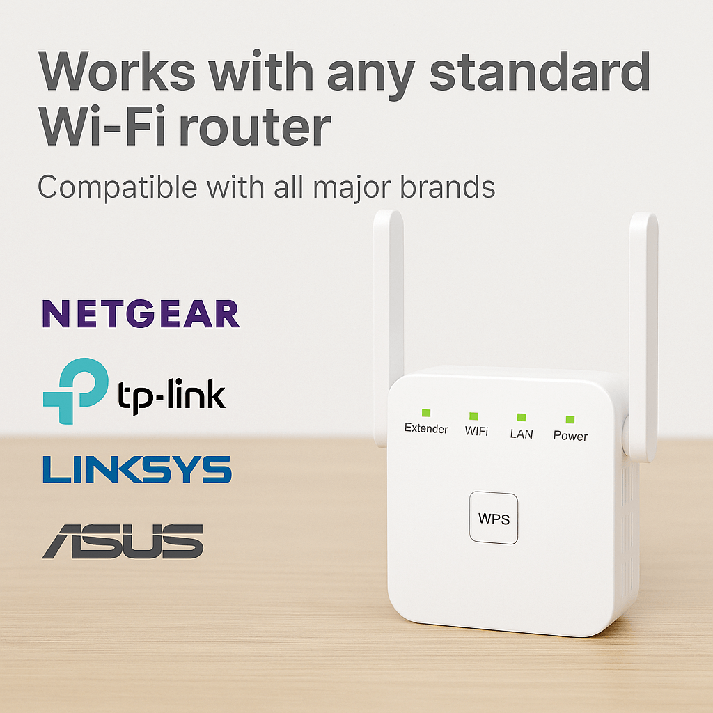 5G WiFi Range Extender – Dual-Band Signal Booster for Home & Garden