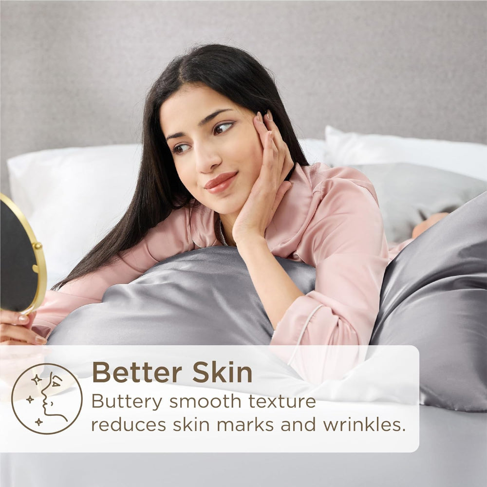 Revitalizing Silk Pillowcase Duo for Enhanced Beauty Sleep
