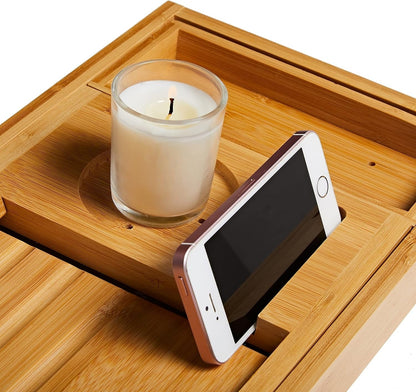 Elegant Bamboo Bath Tray for Ultimate Relaxation