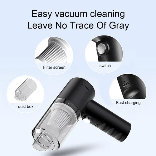 Lightweight Cordless Car Vacuum Cleaner 120W – Versatile Design