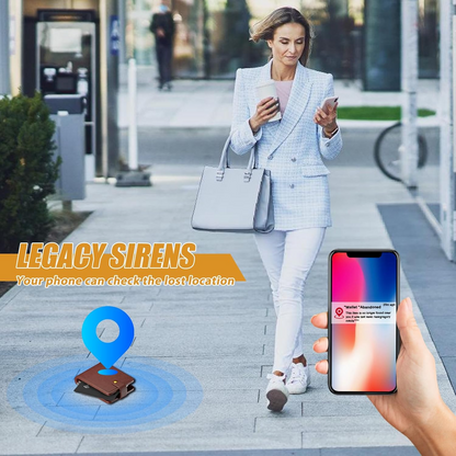 Rechargeable Tracking Card for Portfolio, Works with Apple Find My