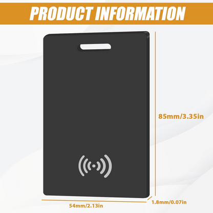 Rechargeable Tracking Card for Portfolio, Works with Apple Find My