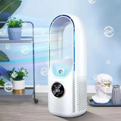 Blade-Free Fan with Air Purifier – CoolMist Technology