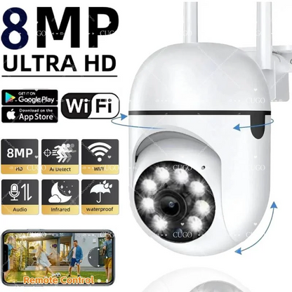 LED Bulb Security Camera with Color Vision Features