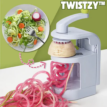 Versatile Veggie Spiralizer with Stainless Steel Blades