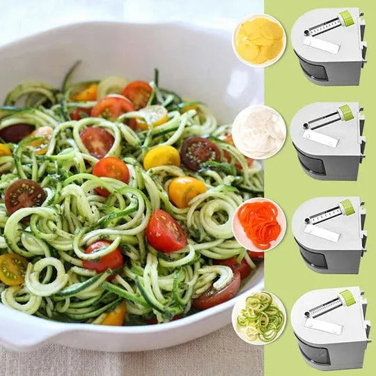 Versatile Veggie Spiralizer with Stainless Steel Blades