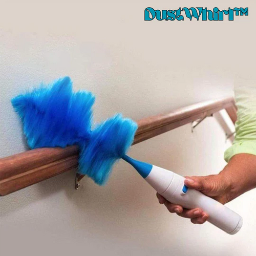Cordless Dusting Brush with Telescopic Handle & Dual Heads