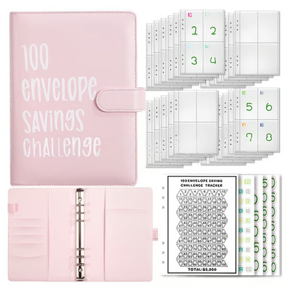 BudgetBuddy – The 100-Envelope Savings Challenge Workbook