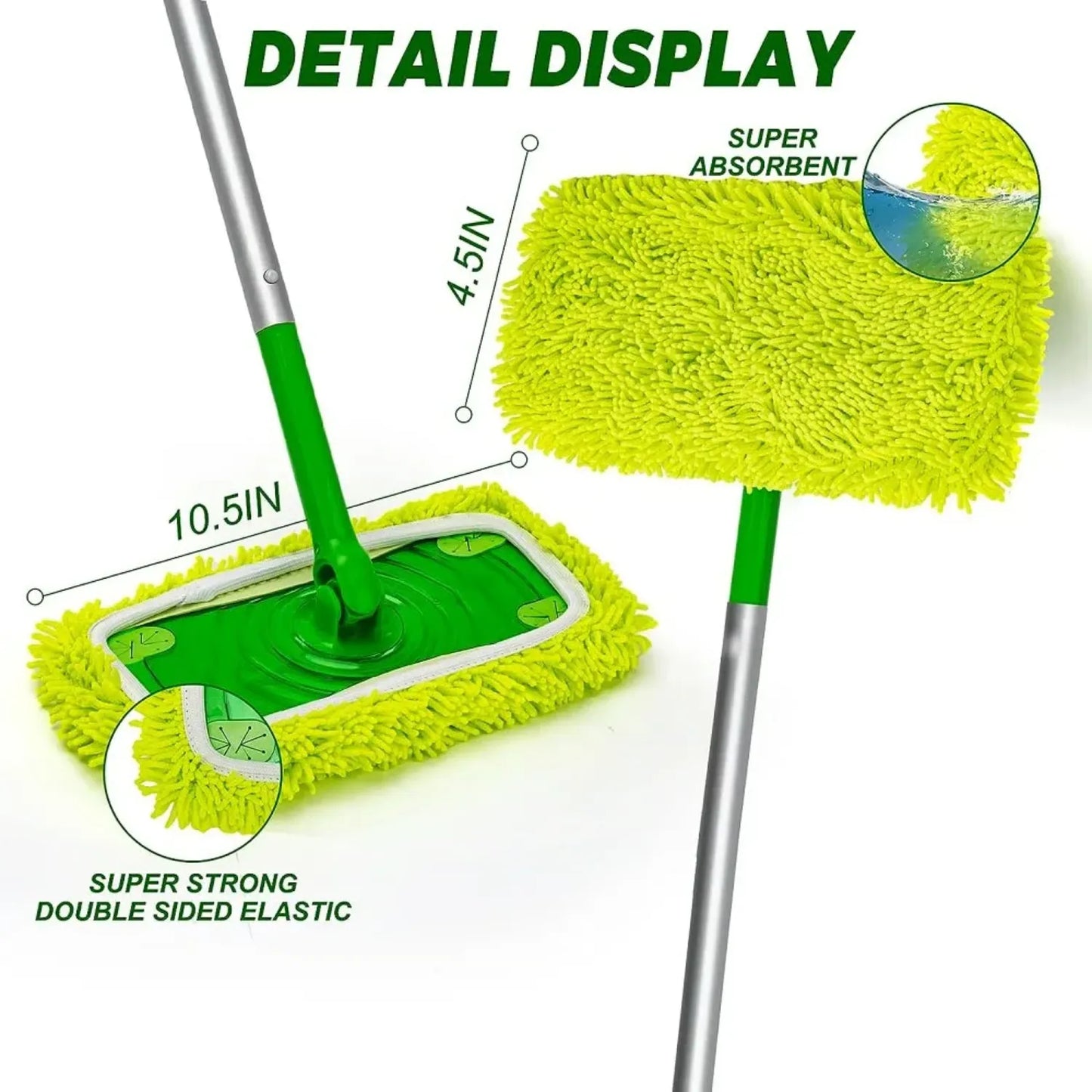 EcoClean – Reusable Mop Pad Replacement Set