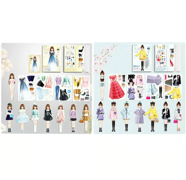 Interactive Dress-Up Book: Magnetic Outfit Adventure for Kids