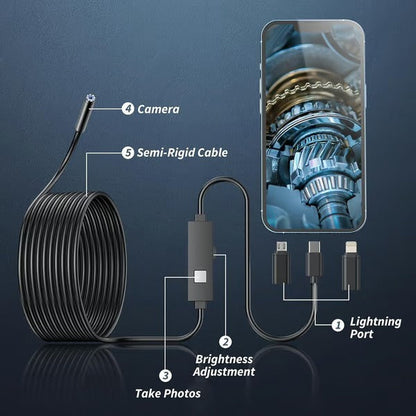 Portable Inspection Camera Compatible with Phones