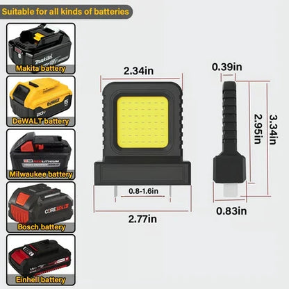 Portable LED Work Light for Outdoor Use | Bright Construction Floodlight for Workshop, Garden, and Repairs | BrightBeam