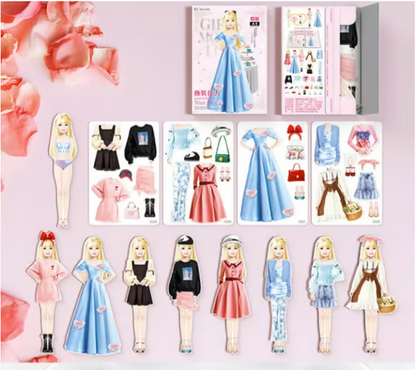 Interactive Dress-Up Book: Magnetic Outfit Adventure for Kids