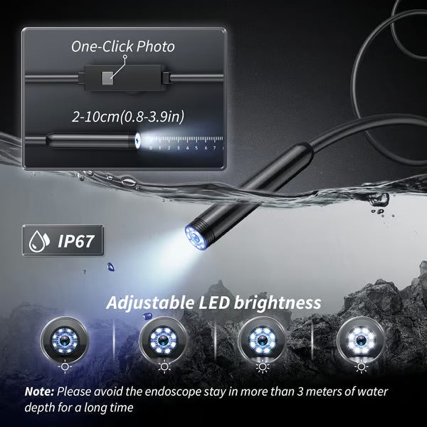 Portable Inspection Camera Compatible with Phones