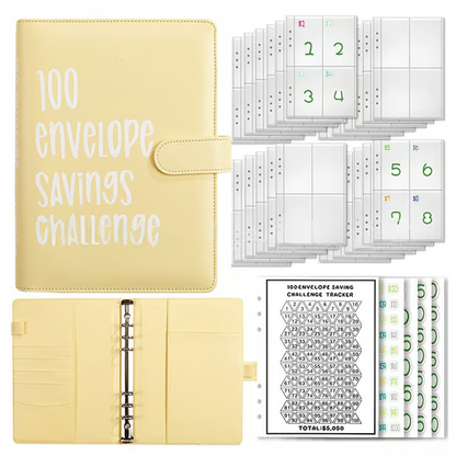 BudgetBuddy – The 100-Envelope Savings Challenge Workbook