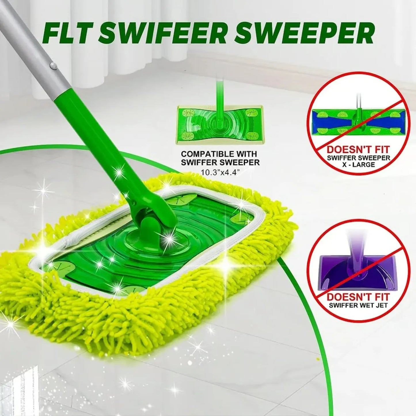 EcoClean – Reusable Mop Pad Replacement Set
