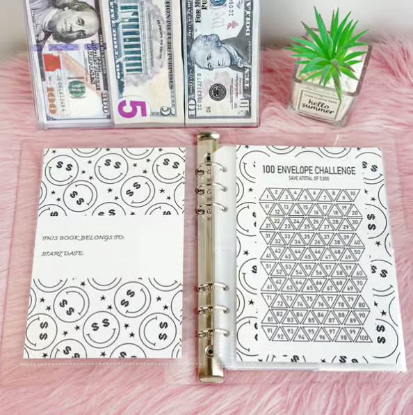 BudgetBuddy – The 100-Envelope Savings Challenge Workbook
