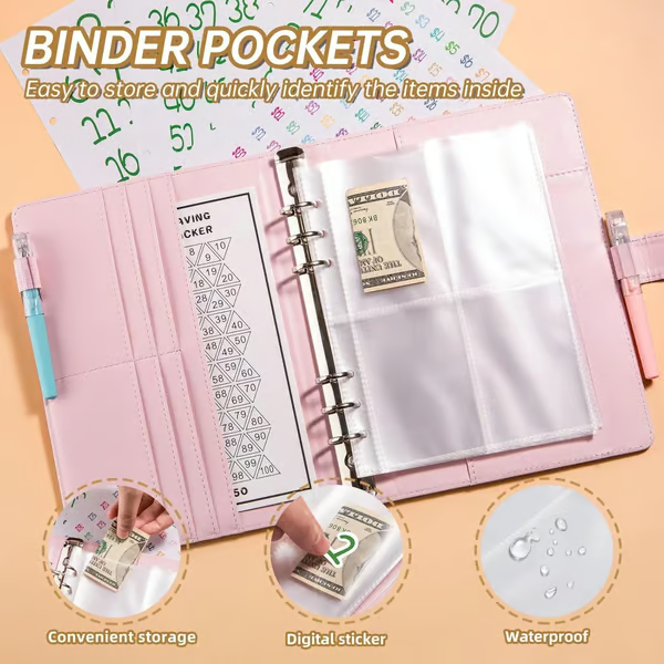 BudgetBuddy – The 100-Envelope Savings Challenge Workbook