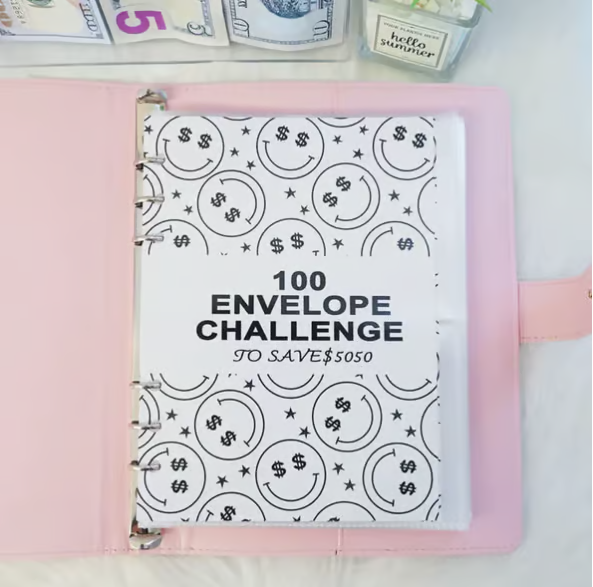 BudgetBuddy – The 100-Envelope Savings Challenge Workbook