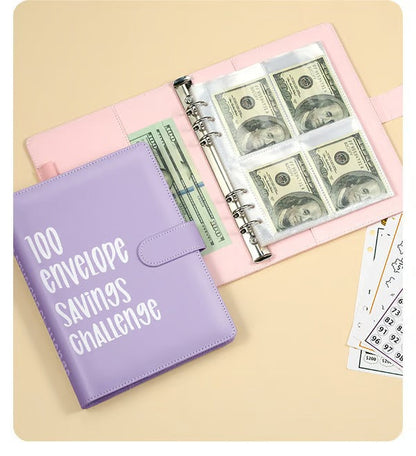 BudgetBuddy – The 100-Envelope Savings Challenge Workbook