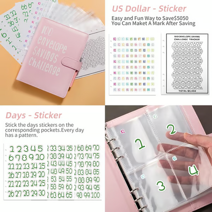 BudgetBuddy – The 100-Envelope Savings Challenge Workbook