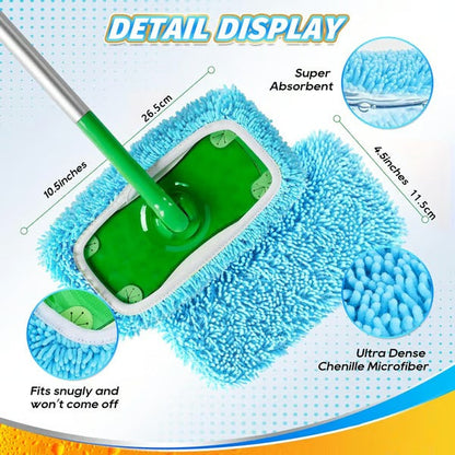 EcoClean – Reusable Mop Pad Replacement Set