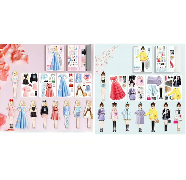Interactive Dress-Up Book: Magnetic Outfit Adventure for Kids