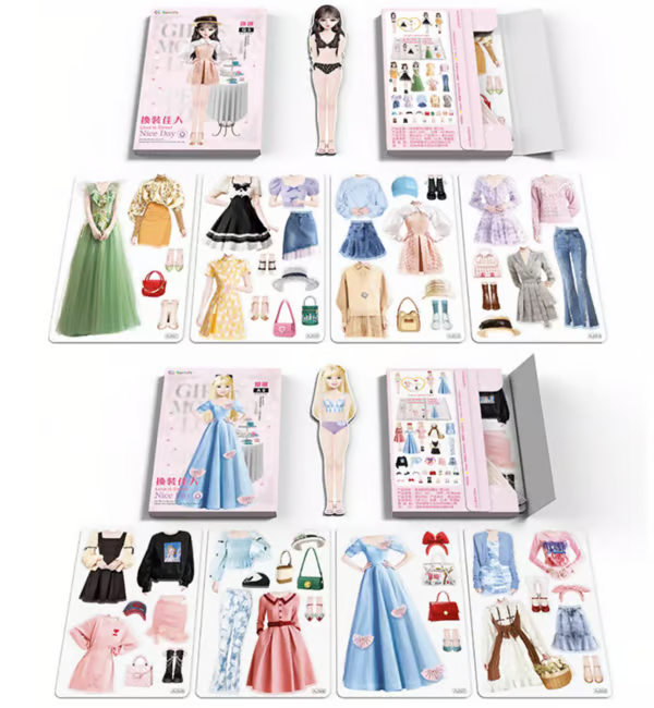Interactive Dress-Up Book: Magnetic Outfit Adventure for Kids