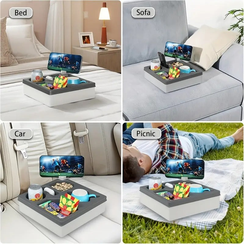 Armrest Organizer with Cup Holder for Sofa