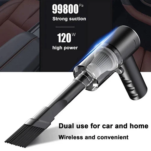Lightweight Cordless Car Vacuum Cleaner 120W – Versatile Design