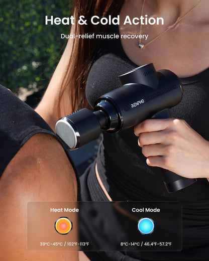 Muscle Relaxation Gun | 8 Heat Settings and User-Friendly Display