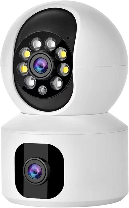 WiFi Security Camera with Dual Lens and HD Video Quality