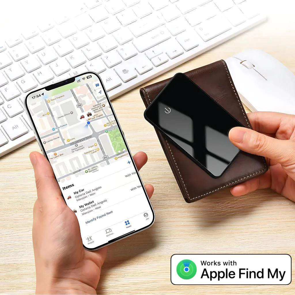 Ultra-Slim Tracking Card for Effortless Wallet Location